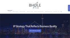Desktop Screenshot of bholeiplaw.com